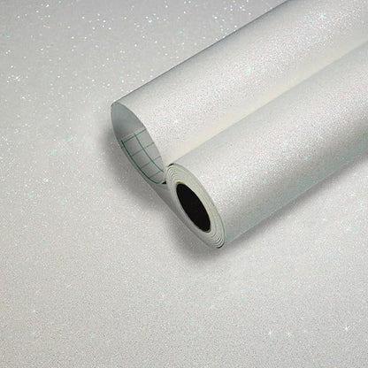 CHIHUT Iridescent Off White Glitter Peel and Stick Wallpaper Sparkle Self Adhesive Removable Wallpaper Decorative Fabric Roll Glitter Wall Covering for Cabinets Drawers Walls 15.7''x100''