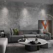 32x590in Extra Wide Grey Concrete Wallpaper Peel and Stick Light Cement Look Contact Paper Matte Thicken Adhesive Waterproof Vinyl Wall Sticker for Apartment Office Modern Industrial Style Misty Gray