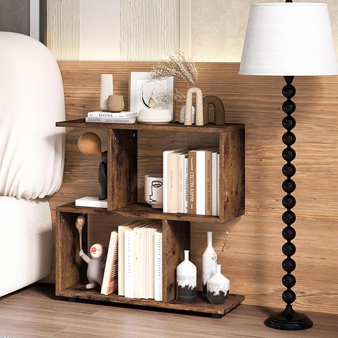 Giantex 3-Tier Geometric Bookshelf, 24