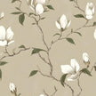 Floral Wallpaper Peel and Stick Vintage Flowers Contact Paper Waterproof Self Adhesive Removable Khaki Botanical Modern Wall Paper for Bedroom Walls Cabinet Locker 17.5