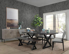 Guvana Black Wallpaper Peel and Stick Concrete Contact Paper Faux Cement Textured Wallpaper Modern DIY Removable Self Adhesive Wall Paper for Living Room Kitchen Wall Covering Vinyl Roll 15.7