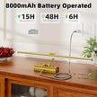 Picture Lights for Wall, 8000mAh Rechargeable Battery Operated Picture Light with Remote, 23.6