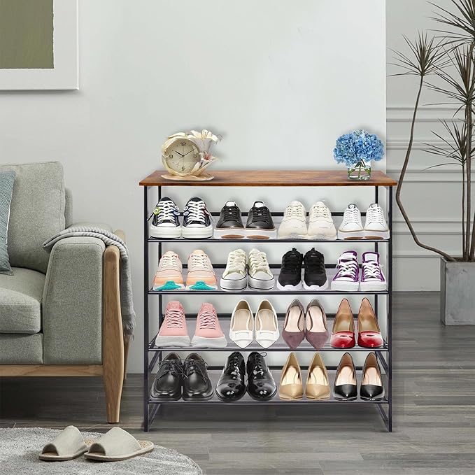 Garden 4 you Shoe Rack for Entryway 5 Tiers 11.8