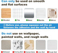 6 Pack Acrylic Bathroom Shelves, Clear Adhesive Stick on Shelf with 12 Pack Adhesive