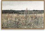 InSimSea Framed Canvas Wall Art Vintage Decor, Wildflower Field Vintage Wall Art Canvas Prints, Modern Farmhouse Bathroom Home Wall Decor, 16