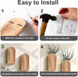 DREAMLOOM 2 Pack Wooden Wall Vases with Eucalyptus Artificial Plants, Wall Hanging Planters Boho Modern Farmhouse Indoor for Narrow Spaces Entryway Bathroom Home Office Decoration, White