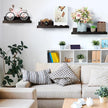 Suzile 2 Pcs Scalloped Shelves Wall Floating Shelves Set for Room, Bathroom, Bedroom, Cute Room Decor Aesthetic and Books, Toys, Photo Frames Storage(16.5
