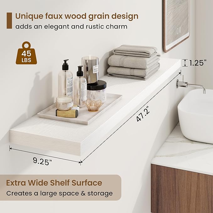 48in Floating Shelves for Wall, 48