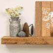 Modern Timber Craft Reclaimed Wood Floating Wall Shelf | Solid Rustic American Barnwood, Floating Shelf Brackets | 2.75