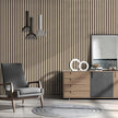 Wallpaper Peel and Stick Wood Grating Stripe Self-Adhesive Wallpaper Faux Wood Contact Paper Wood Slats Self Adhesive Wall Paper PVC Vinyl Film Removable Waterproof 17.3