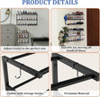3 Pack Wall Mounted Shoe Rack, 3 Tier Hanging Shoe Rack Holds 36 Pairs, 17