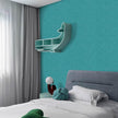 Teal Peel and Stick Self Adhesive Wallpaper - Removable Waterproof Bathroom Countertop Contact Paper 15.7