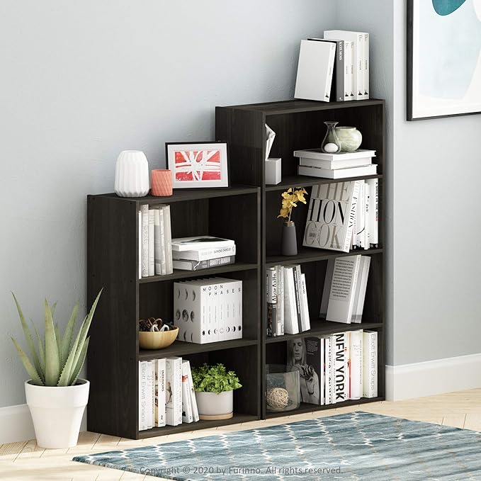 Furinno PASIR Book Shelf, 3-Tier Bookshelf, Bookcase, 9.7