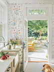 Floral Peel and Stick Wallpaper Vintage Wallpaper Colorful Wall Paper Wildflower Contact Paper for Cabinets Vinyl Renter Friendly Waterproof Self-Adhesive Bathroom Kitchen Bedroom 393
