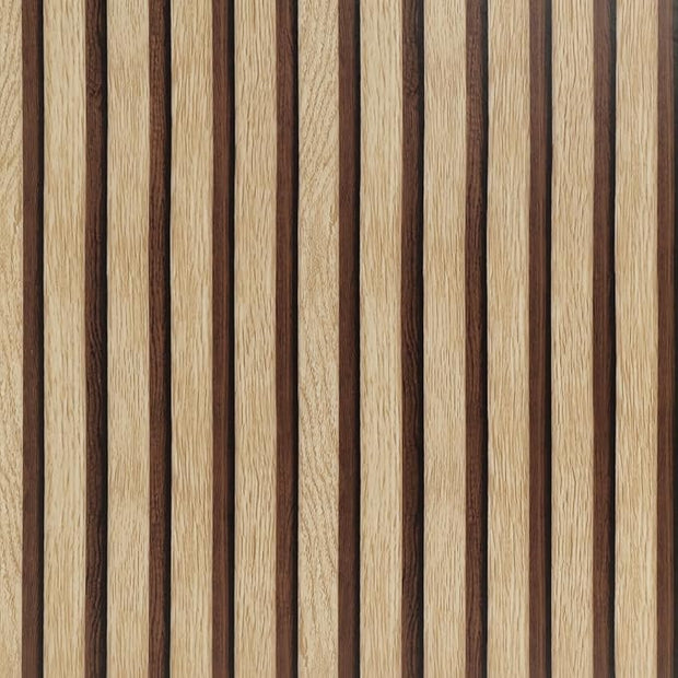 Arthome 17''x120'' Wood Slat Wallpaper Peel and Stick self Adhesive Wood Wallpaper PVC Vinyl Decorative Removable Wallpaper Waterproof Faux Wood Grating Stripe Contact Paper for Living Room Bedroom