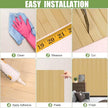 Bamboo Wall Panel for Interior Wall Decor, Renewable Pole Wrap Wainscoting Roll Bamboo Covering Paneling for Wall Ceiling Office Bedroom Living Room (12