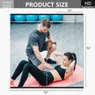 Home Gym Mirror for Wall,48x28x2PCS Full Length,Glass Frameless Body Large Mirror for Home Gym,Workout,Bedroom,Garage(Black)