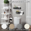 Lallisa 2 Pieces Stainless Steel Shelf Bathroom Shower Floating Shelves Wall Mounted Shower Caddy Basket Shelf Storage Organizer Shelves for Bathroom, Kitchen, Living Room (Black,11.81 Inch/ 30 cm)
