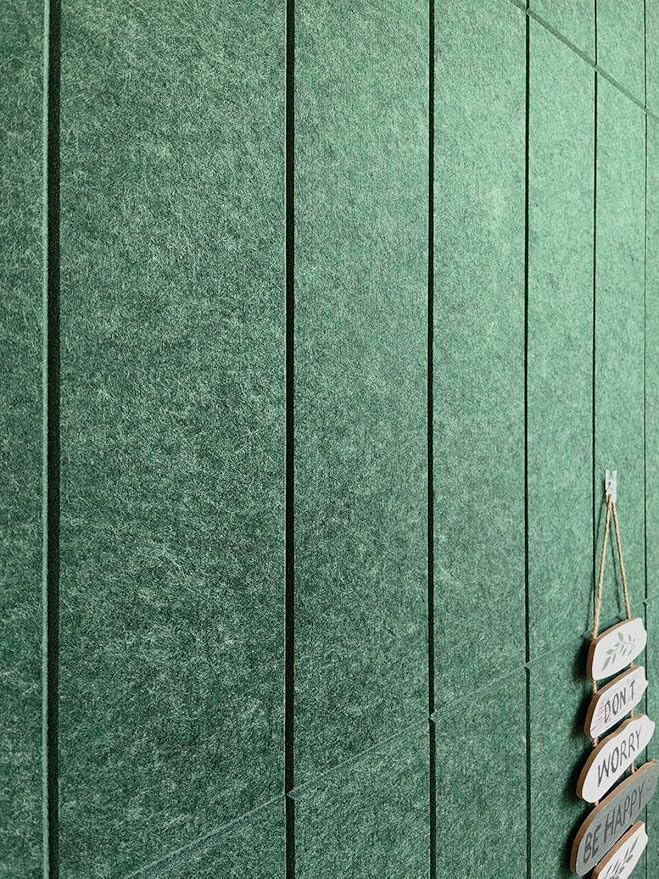 Shiplap Felt Wall Panels for Interior Wall Decor, Accent Wall Paneling for Bedroom Living Room & Office, Peel and Stick, Sound Absorbing – 24 Pack Felt Tiles with Adhesive – Tree