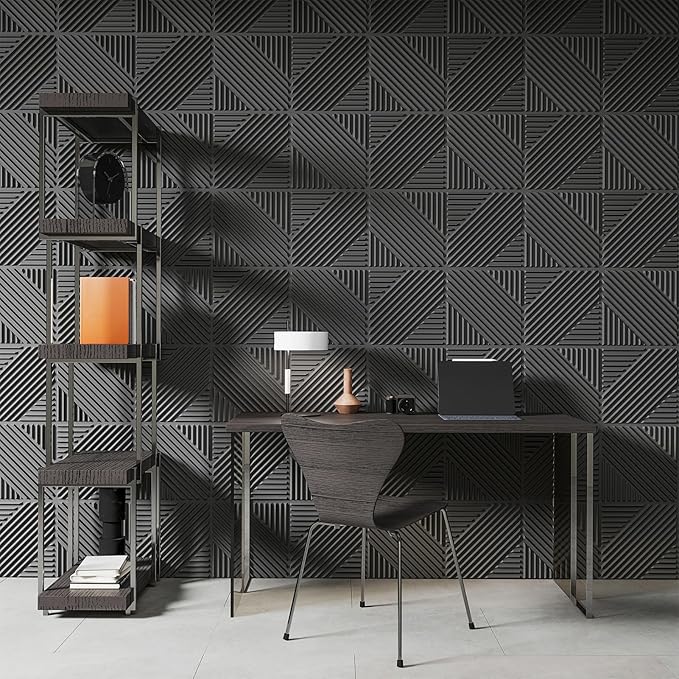 Art3d 33-Pack 3D Wall Panels for Interior Wall Decor, Textured Accent Wall Paneling for Living Room, Bedroom, TV Wall Background, 12