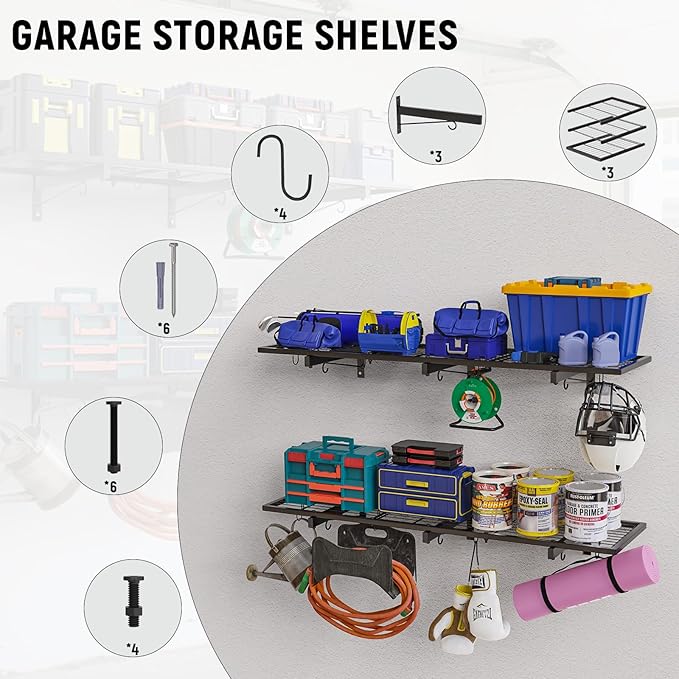Garage Wall Shelves, 46
