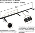 Walnut Floating Shelves 60 inch Long for Wall,Heavy Duty Rustic Wood Wall Mounted Shelves for Living Room Kitchen 8-inch deep Set of 1,with Sturdy Metal Hidden Bracket