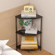 Book Small Corner Shelf, 3 Tier Corner Bookshelf Display for Living Room Decor, 23.2