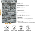 VEELIKE 15.7''x118'' Grey Brick Wallpaper Peel and Stick 3D Textured Faux Brick Wall Paper Self Adhesive Removable Waterproof Rustic Brick Contact Paper for Walls Bedroom Backsplash Cabinet Backdrop