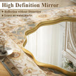 VooBang Gold Scalloped Circle Mirror, 24