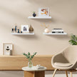White Floating Shelves for Wall Set of 3, 16
