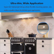 Under Cabinet Lighting Dimmable LED Puck Lights,Recessed Mount,12V Low Volt,60mm Cutout Haolgen Bulb Replace,Small Puck Light Plug in for Curio,Book Case,Display Shelf,6000k Cold White,6pcs