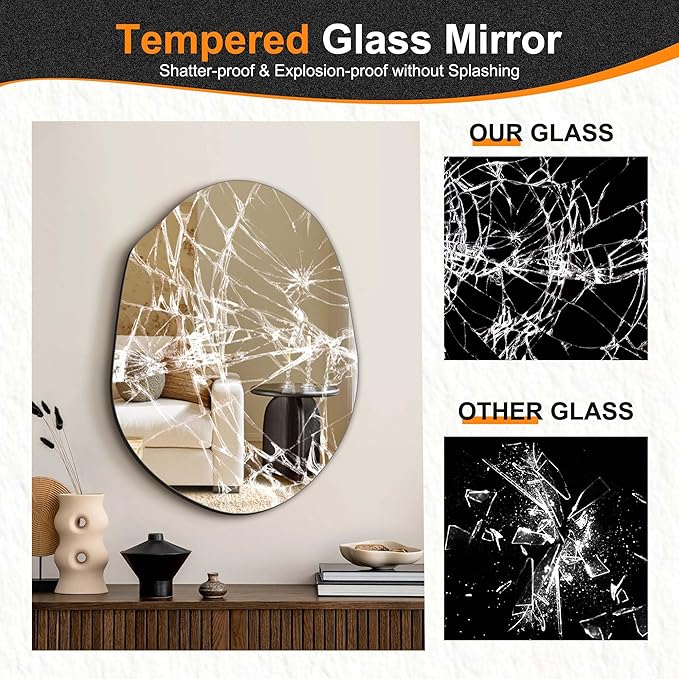 Delma Irregular Wall Mirror, 24
