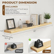RICHFOCUS Live Edge Wood Floating Shelves 72
