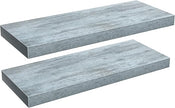 Sorbus Floating Shelves - 2 Pack 24 X 9 Inch Rustic Blue Wall Shelves for Bedroom, Kitchen, Living Room, Bathroom Shelves, Home Decor - Extra Long Floating Shelf for Trophy, Books Frames, Toilet Paper