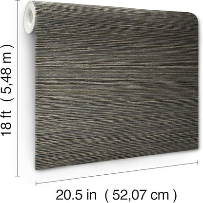 RoomMates Dimensional Grasscloth Peel and Stick Wallpaper, RMK12685PLW