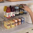 2 Pcs Cabinet Organizer Shelf, Stackable Kitchen Counter Shelves, Spice Rack,Countertop Organizers, Clear Plastic Storage Shelves Rack for Makeup,Bathroom,Cupboard,Desk,Pantry Organization