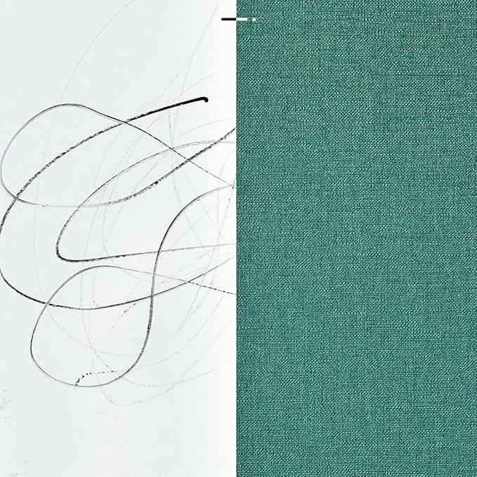 Yancorp Textured Fabric Emrald Green Peel and Stick Wallpaper - Faux Grasscloth, Linen, Removable - 24