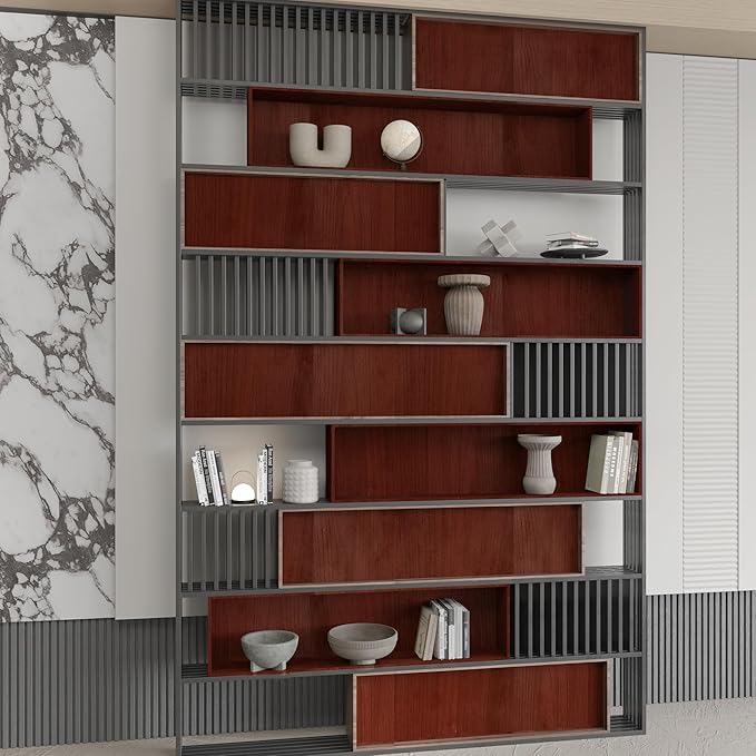 BAYYA Red Cherry Wood Grain Contact Paper for Cabinets and Drawers Mahogany Wallpaper Peel and Stick Countertops 24×354inch Wood Vinyl Wrap Wood Stickers Counter Top Covers