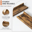 Floating Picture Ledge Shelves Set of 4, 48 Inch Shelves with Lip - Large Nursery Book Shelf for Toys Storage, Kids Bookshelf, Living Room, Bedroom Decor Frames