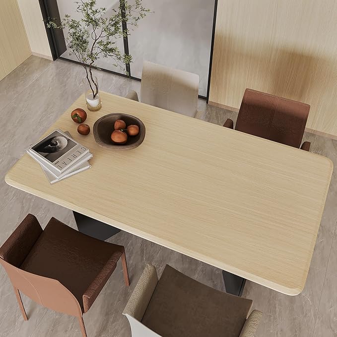 BOMENG Large White Oak Wood Wallpaper Light Oak Contact Paper Peel and Stick Countertops for Kitchen Beige Wood Wallpaper 32