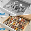Spice Drawer Organizer 4 Tier, Acrylic Seasoning Organizer Rack, Clear Spice Rack Tray, Kitchen Seasoning Jars Drawers Insert (Jars Not Included/Expandable From 13