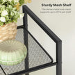 SONGMICS 4-Tier Storage Rack, Bathroom Shelf, Extendable Plant Stand with Adjustable Shelf, for Bathroom, Living Room, Balcony, Kitchen, Black UBSC034B01
