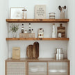 Vivelove Farmhouse Single Floating Shelves for Wall 48 in x 10.3in x 1.8in, Large Wall Long Shelves Heavy Duty 80 lbs for Bedroom, Living Room, Kitchen, Office, Rustic Shelf Book Home Decor, Brown