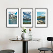 Wiscet 11x17 Picture Frame Set of 9, Display Pictures 8x12 with Mat or 11x17 Without Mat, Photo Frame for Horizontal or Vertical Wall Display, Black