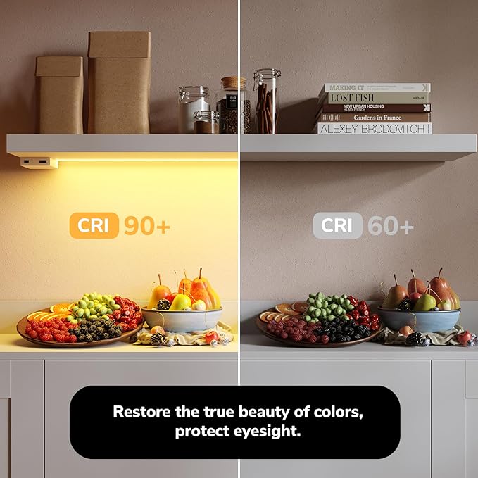 BAMEOS Floating Shelves with RGB LED, 31