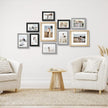 Picture Frames, Made of Real Glass and Wooden Frame, Gallery Photo Frames Set of 10 for Collage Wall Decor, Multi Sizes Including 8x10, 5x7, 4x6 for Mounting or Tabletop Display, Multi Color