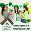 MBL St Patrick's Day Decoration - Funny Wood Irish Decor, Happy Saint Patricks Day Accessories Gifts Green Shamrock Home Table Office Shelf Bar Spring Tiered Tray Centerpiece Gifts for Women Men