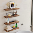 Vervida® 3 Pack Rustic Brown Floating Shelves, 24