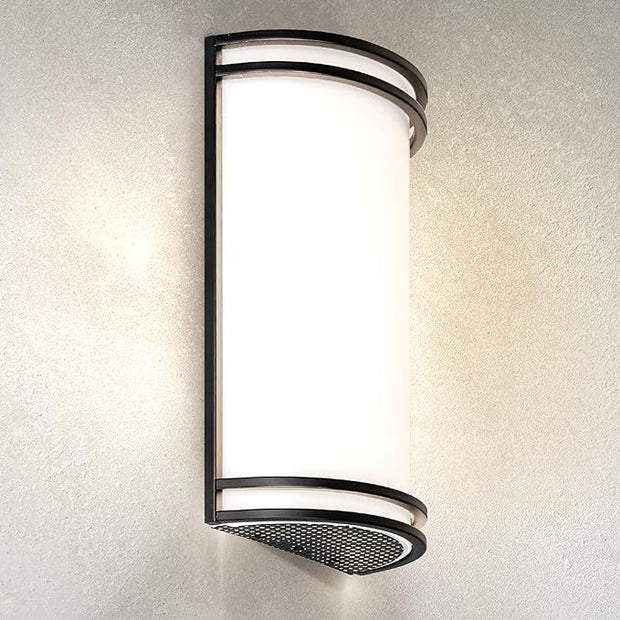ASD LED Indoor Wall Mount Light Fixture - 14 Inch 20W Modern Interior Matte Black Dimmable Wall Sconce Light - ETL 3000K 4000K 5000K Adjustable - Hallway, Bedroom LED Wall Lights