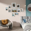 Vittanly Picture Frames Set of 10, Picture Frames Collage Wall Decor with Two 8x10, Four 5x7, and Four 4x6 Photo Frames, Gallery Wall Frame Set for Wall or Tabletop Display, Distressed White